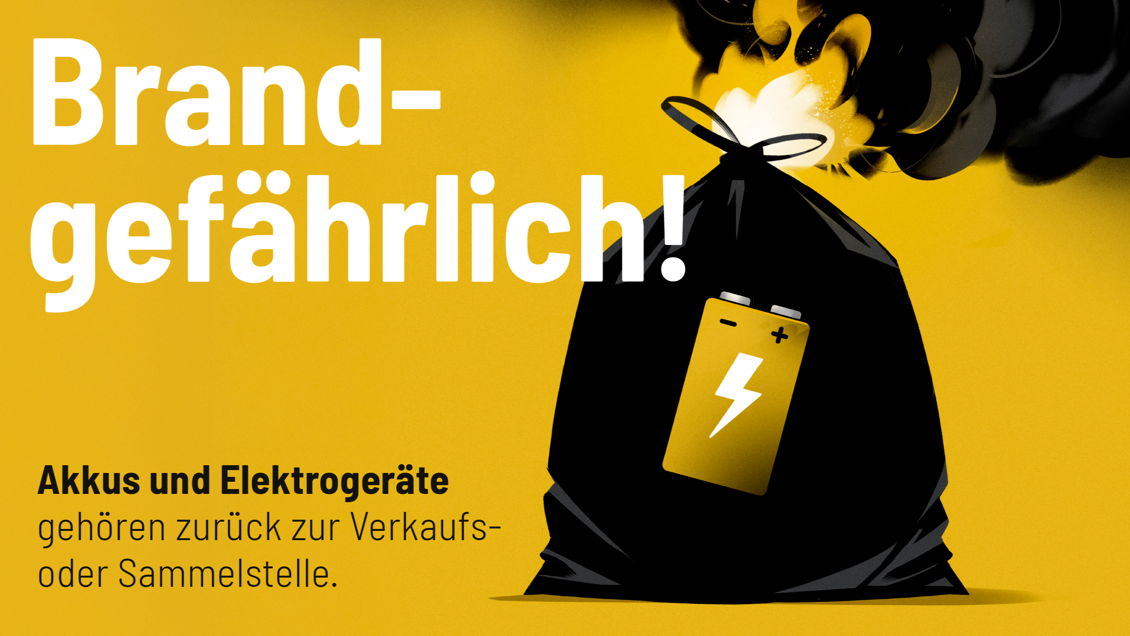Nationale Sensibilisierungskampagne «Brandgefährlich»