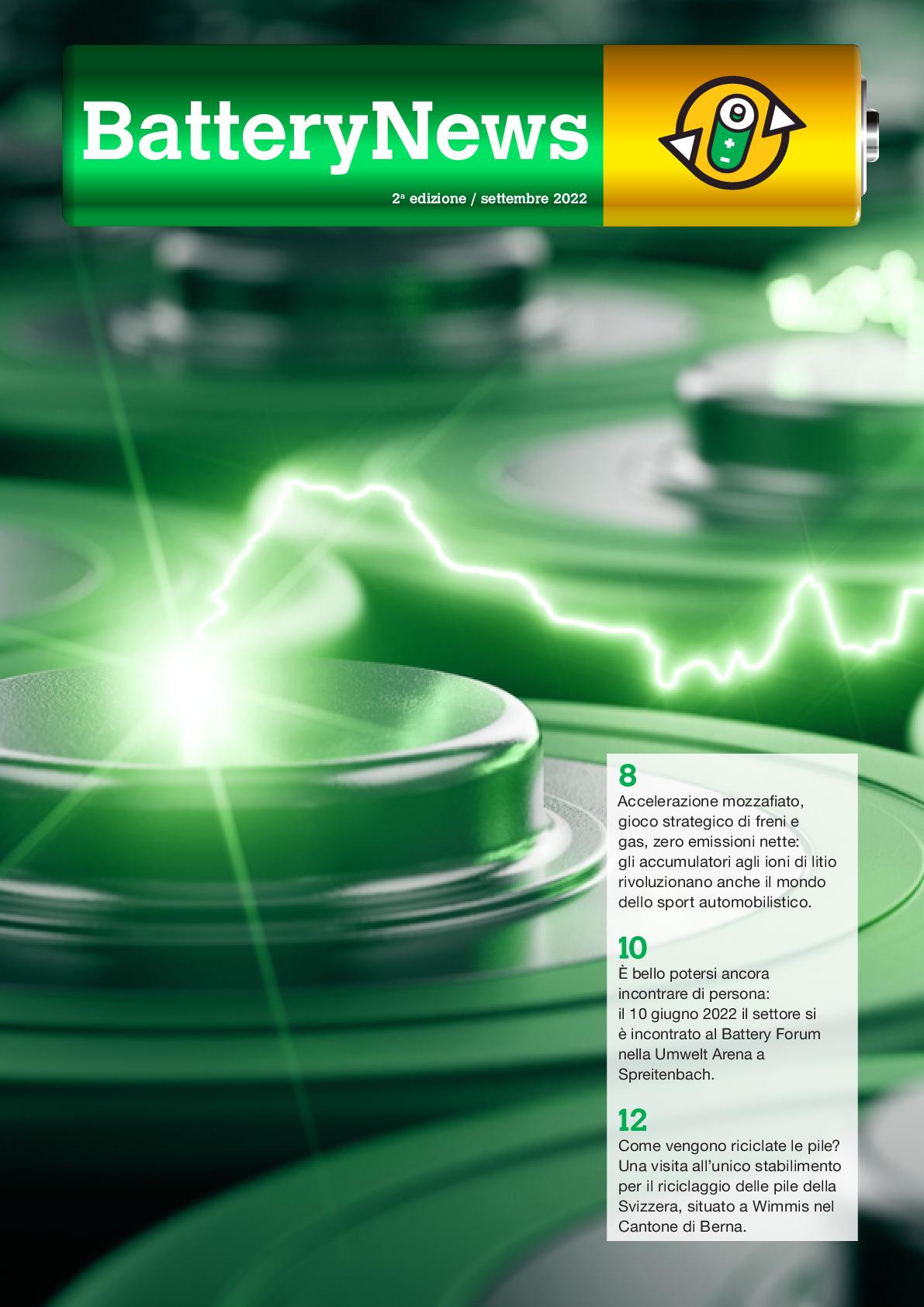 Battery News 2a edizione / settembre 2022 - foto di copertina